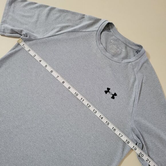 Under Armour Men's Heather Gray Short Sleeve Tech Tee - Picture 7 of 13